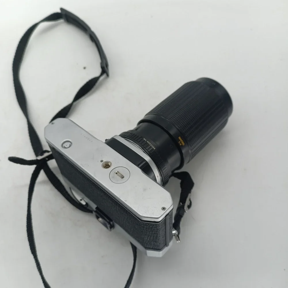 Asahi Pentax K1000 35mm SLR Camera Albinar 80-200mm Macro Zoom Lens Strap c4